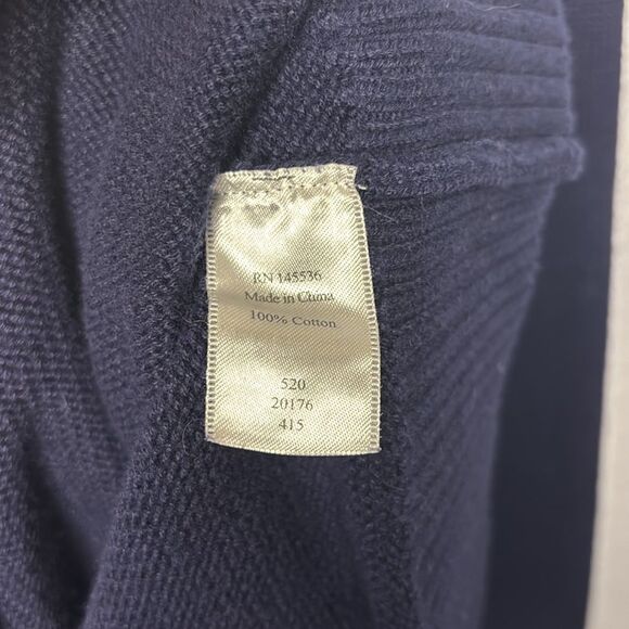 Coldwater Creek Blue Knit Sweater Peacock Crew Neck Size 1X - Picture 8 of 9